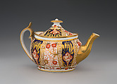 Teapot (part of a service), J. Spode, Soft-paste porcelain, British, Stoke-on-Trent, Staffordshire