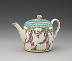 Teapot with cover and stand (part of a service), Worcester factory (British, 1751–2008), Soft-paste porcelain, British, Worcester