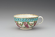 Six tea cups (part of a service), Worcester factory (British, 1751–2008), Soft-paste porcelain, British, Worcester