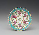 Six saucers (part of a service), Worcester factory (British, 1751–2008), Soft-paste porcelain, British, Worcester