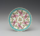 Six saucers (part of a service), Worcester factory (British, 1751–2008), Soft-paste porcelain, British, Worcester