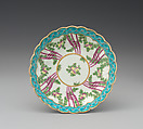 Six saucers (part of a service), Worcester factory (British, 1751–2008), Soft-paste porcelain, British, Worcester