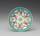 Six saucers (part of a service), Worcester factory (British, 1751–2008), Soft-paste porcelain, British, Worcester