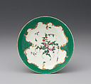 Saucer (part of a service), Worcester factory (British, 1751–2008), Soft-paste porcelain, British, Worcester