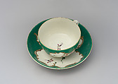 Saucer (part of a service), Worcester factory (British, 1751–2008), Soft-paste porcelain, British, Worcester
