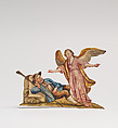 Angel Appearing to Sleeping Shepherd, Gouache on paper, Southern German