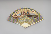Fan, Paper and ivory, possibly Dutch
