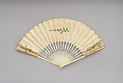 Fan, Paper and ivory, possibly Dutch