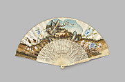 Fan, Paper and ivory, possibly Dutch