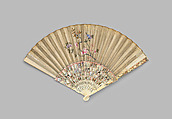 Fan, Paper, ivory, mother-of-pearl, and silk, Dutch