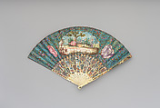 Fan, Paper, ivory, and mother-of-pearl, possibly Dutch