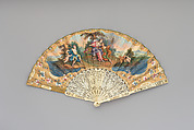 Fan, Paper and ivory, probably Dutch