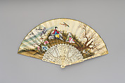 Fan, Paper and ivory, probably Dutch