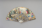 Fan, Paper, mother-of-pearl, glass, and metal foil, Dutch