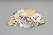 Fan, Paper, mother-of-pearl, glass, and metal foil, Dutch