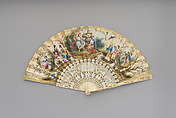Fan, Paper and ivory, Dutch