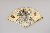Fan, Chicken skin, ivory., Flemish