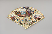 Fan, Parchment, ivory and mother-of-pearl, French or German