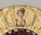 Fan, Paper, paint, gilt, tortoiseshell, possibly French