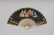 Fan, R. Mateu, Paper, gilt, mother-of-pearl, probably French