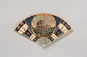 Fan, Goauche on parchment;mother-of-pearl, Italian