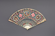 Fan, Paper, paint, ivory, net, German