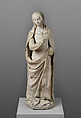 The Virgin Annunciate, Jean Guillaumet (French, ca. 1465–documented in Bourbon until 1515), White limestone with traces of polychromy, French, Bourbon