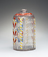 Bottle, Glass, pewter, German