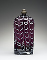 Bottle, Glass; pewter, probably German