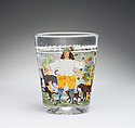 Tumbler, Glass, probably German