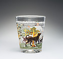 Tumbler, Glass, probably German