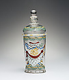 Beaker with cover, Glass, German, Dresden