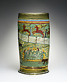 Beaker (Humpen), Glass, enameled, German, Franconia or Thuringia