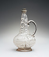 Cruet, Glass; pewter, German