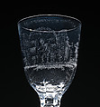 Wineglass, Engraved by David Wolff (Dutch, 's Hertogenbosch 1732–1798 The Hague), Glass, Dutch, The Hague