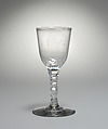 Wineglass, Engraved by David Wolff (Dutch, 's Hertogenbosch 1732–1798 The Hague), Glass, Dutch, The Hague