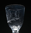 Wineglass, Engraved by David Wolff (Dutch, 's Hertogenbosch 1732–1798 The Hague), Glass, Dutch, The Hague