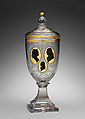 Pokal with cover, Johann Sigismund Menzel, Glass, German, Silesia (Warmbrunn)