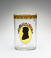Beaker, Samuel Mohn (German, Niederklobikau, Saxony 1761–1815 Dresden), Glass, German, Dresden or Austrian, Vienna