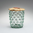 Reliquary beaker with wax cover, Glass, German