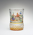 Beaker, Possibly by Jaeger Gauchler, Glass, Austrian
