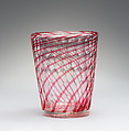 Beaker with cover, Glass, Bohemian