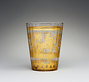 Beaker, Zwischengold glass, Bohemian