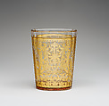 Beaker, Zwischengold glass, Bohemian