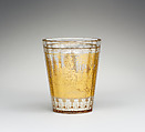 Beaker, Zwischengold glass, Bohemian