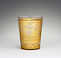 Beaker, Zwischengold glass, Bohemian