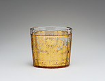 Beaker, Zwischengold glass, Bohemian