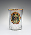 Beaker, Johann Joseph Mildner (Austrian, 1764–1808), Glass, Austrian, Gutenbrunn