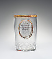 Beaker, Johann Joseph Mildner (Austrian, 1764–1808), Glass, Austrian, Gutenbrunn