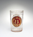 Beaker, Johann Joseph Mildner (Austrian, 1764–1808), Glass, Austrian, Gutenbrunn